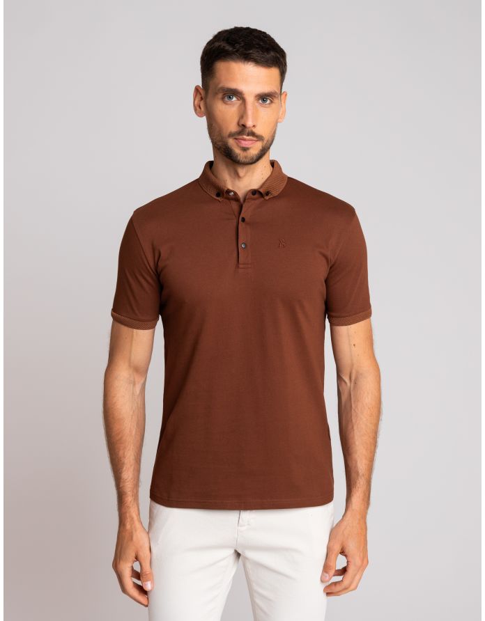 koszulka polo matteo 01 ceglasty