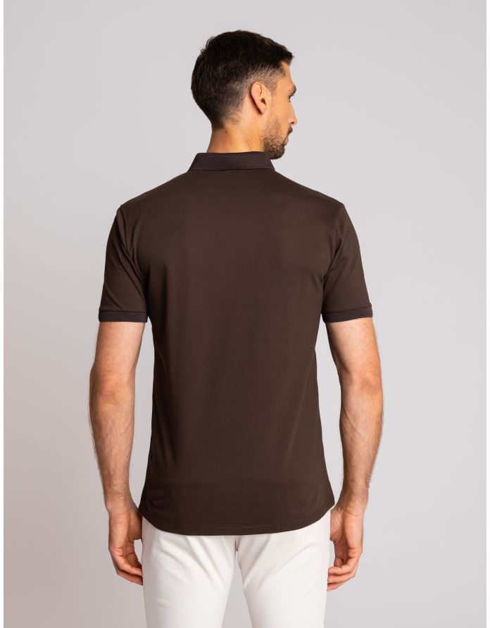 koszulka polo matteo 01 brązowy