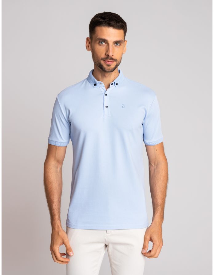 koszulka polo matteo 01 błękitny