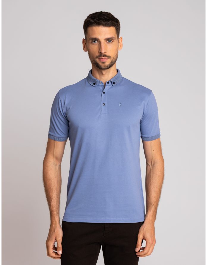 koszulka polo matteo 01 niebieski