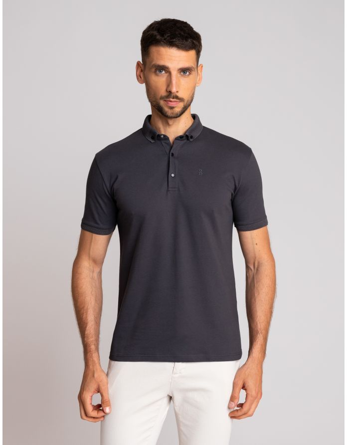 koszulka polo matteo 01 grafitowy
