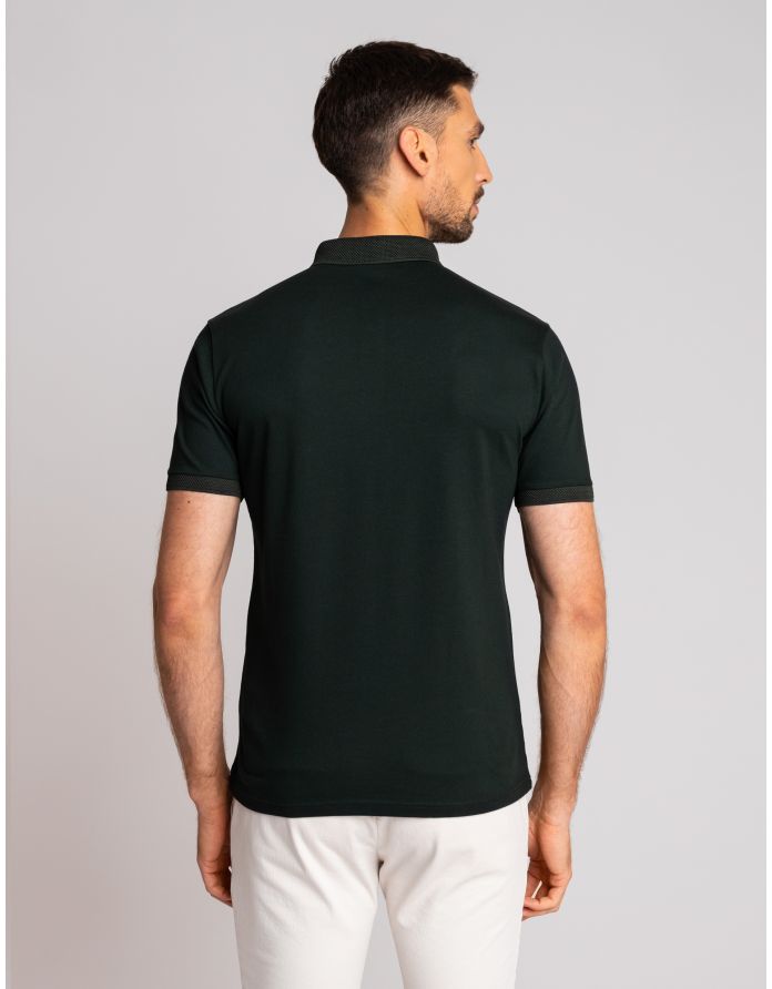 koszulka polo matteo 01 ciemnozielony