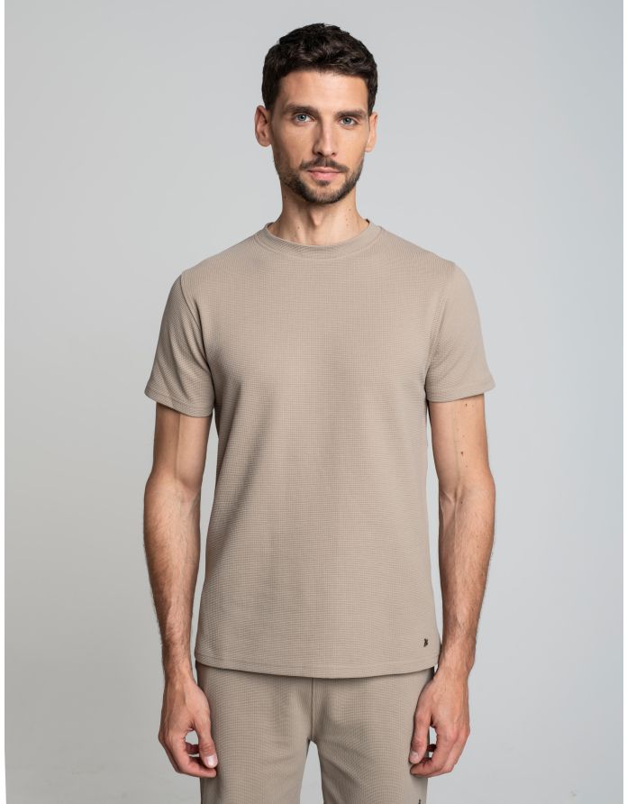 T shirt do kompletu valleve beżowy