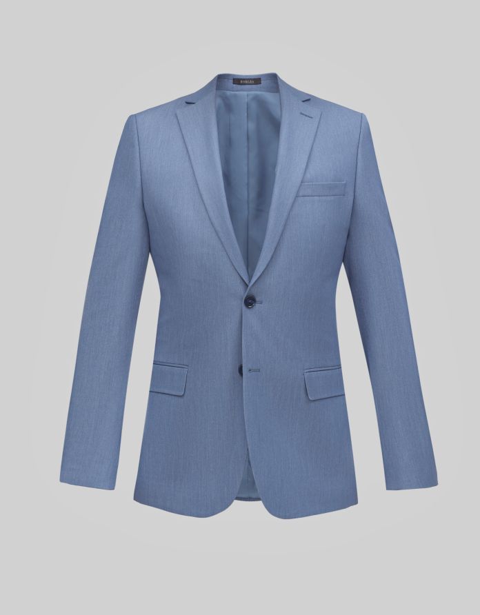 marynarka do zestawu lido niebieski slim fit