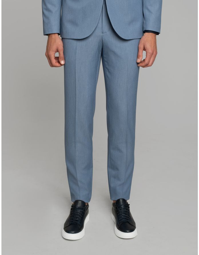 spodnie do zestawu lido niebieski slim fit