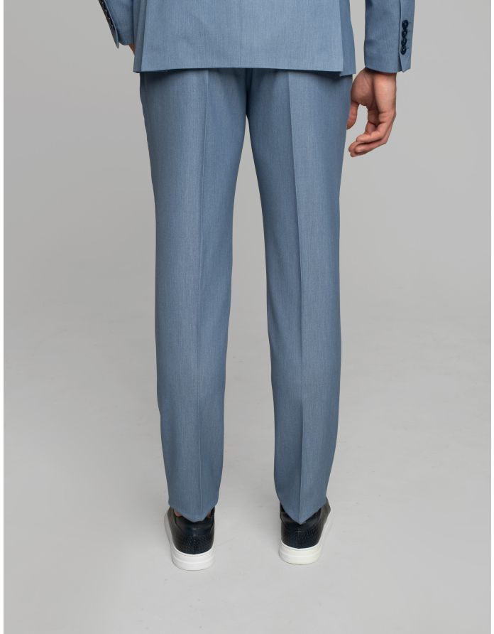 spodnie do zestawu lido niebieski slim fit