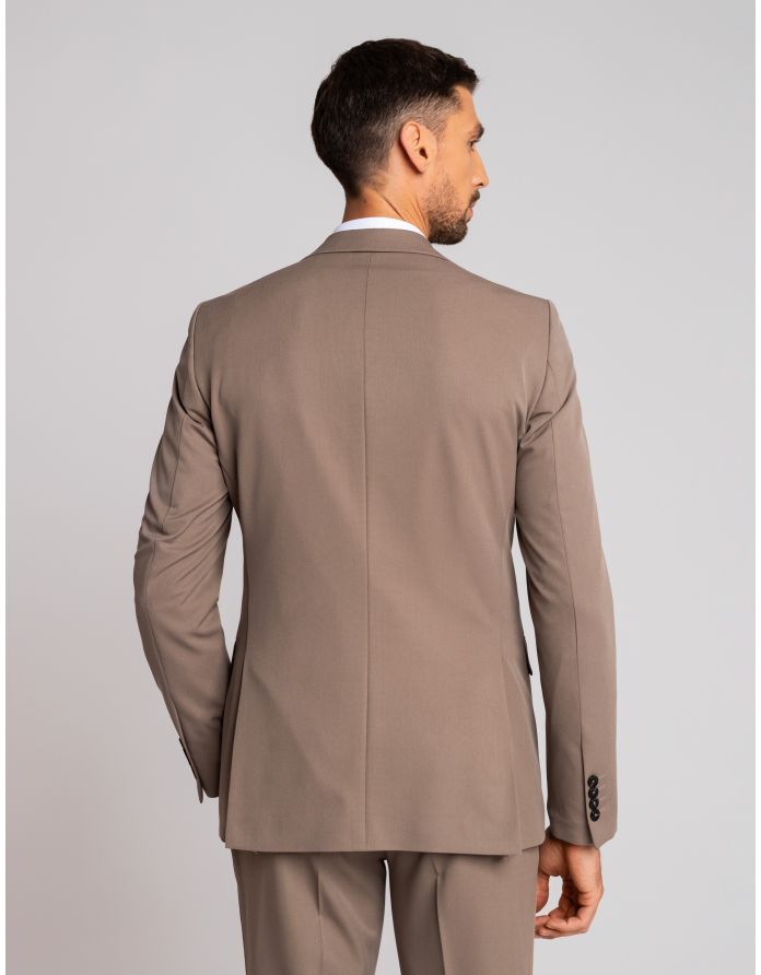 marynarka do zestawu lido khaki slim fit