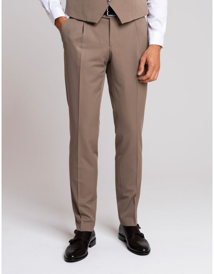 spodnie do zestawu lido khaki slim fit