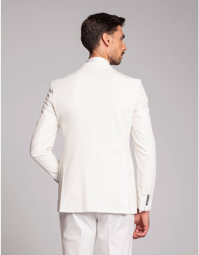 marynarka do zestawu lido 01 biały slim fit