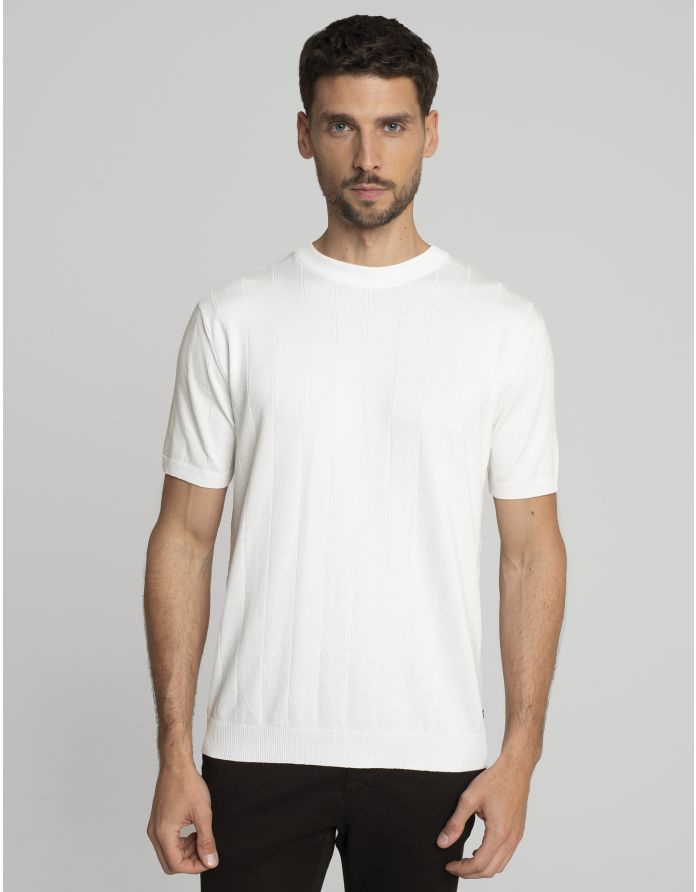 t shirt paspardo biały