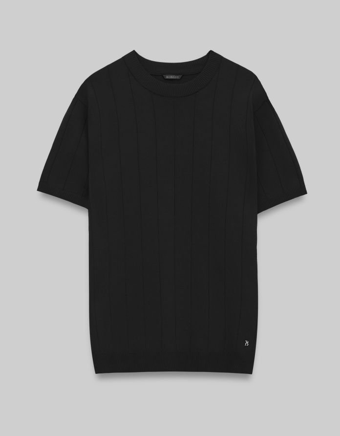 t shirt paspardo czarny