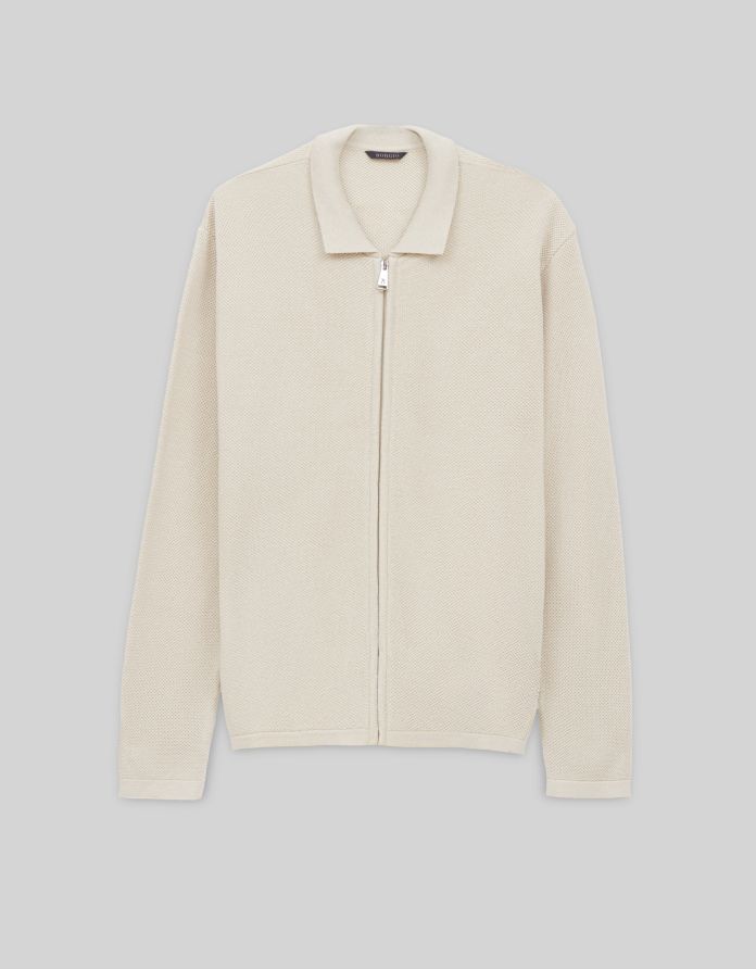 Sweter cornaredo rozpinany beżowy