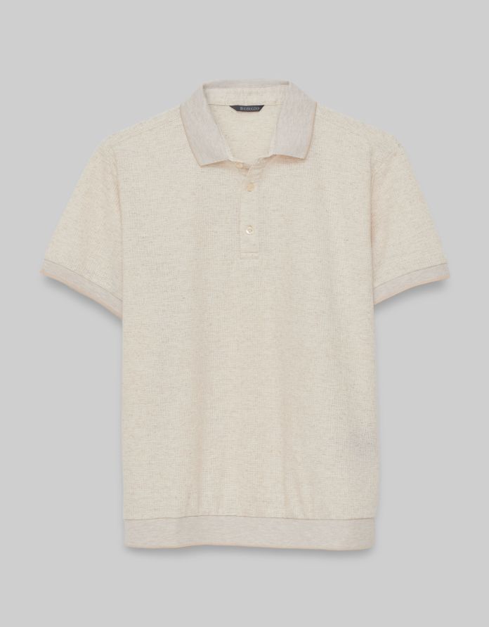 koszulka polo leini beżowa