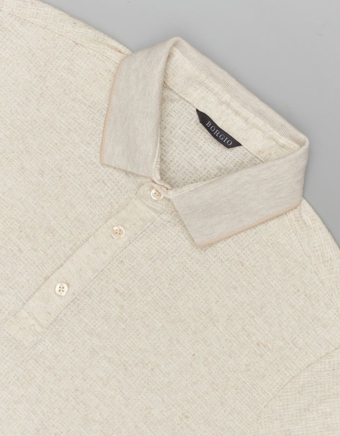 koszulka polo leini beżowa