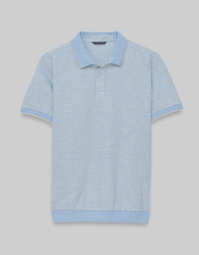 koszulka polo leini błękitna