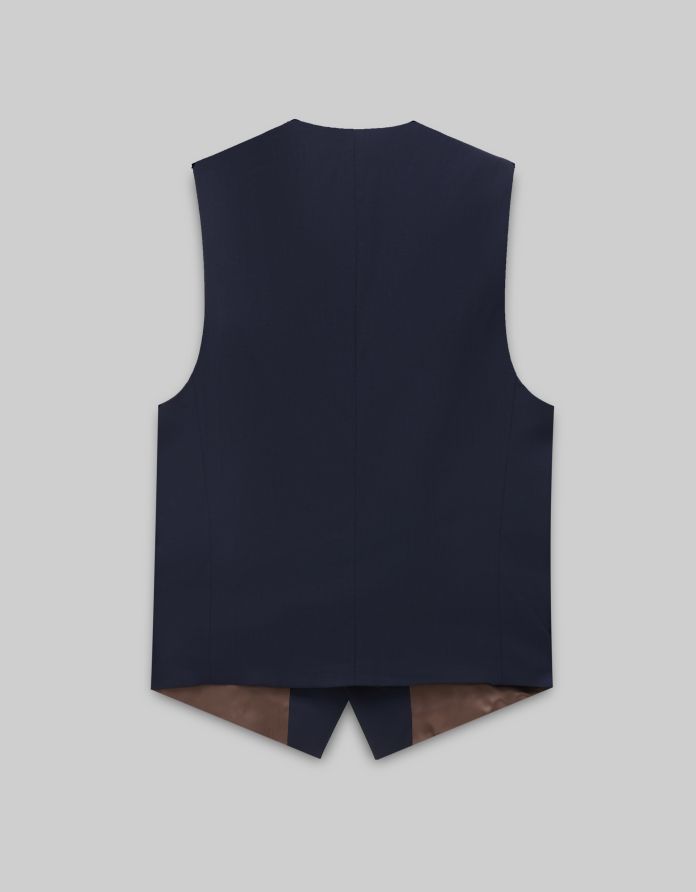 Kamizelka parma granatowy slim fit