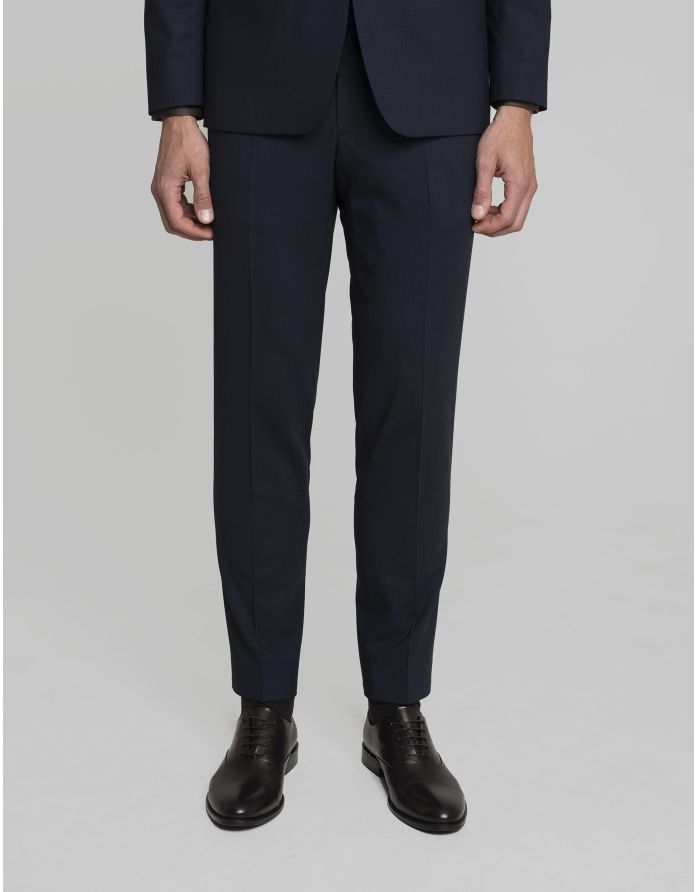 Spodnie do zestawu parma granatowy slim fit