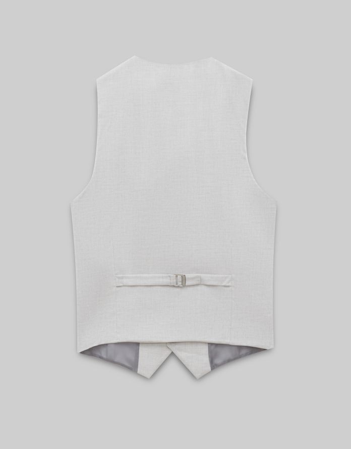 kamizelka do zestawu erve 02 szary slim fit