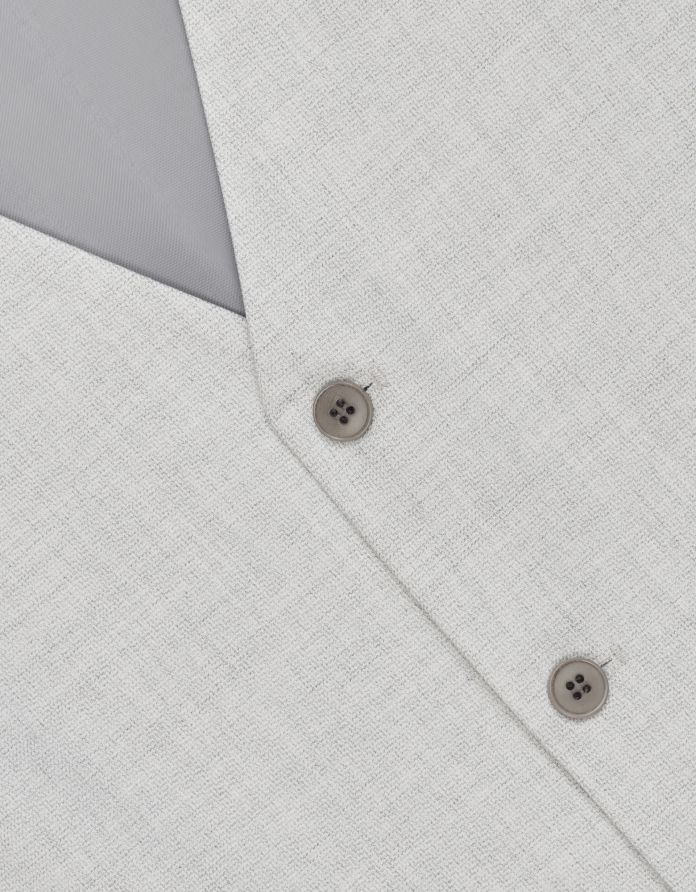 kamizelka do zestawu erve 02 szary slim fit