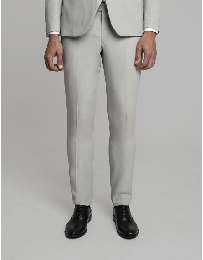 spodnie do zestawu pimonte szary slim fit