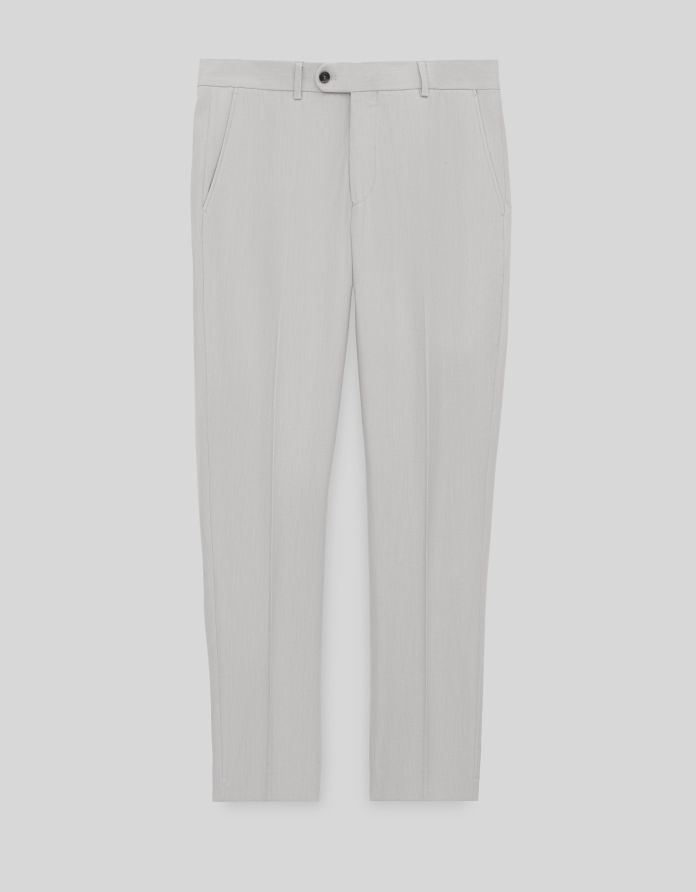 spodnie do zestawu pimonte szary slim fit