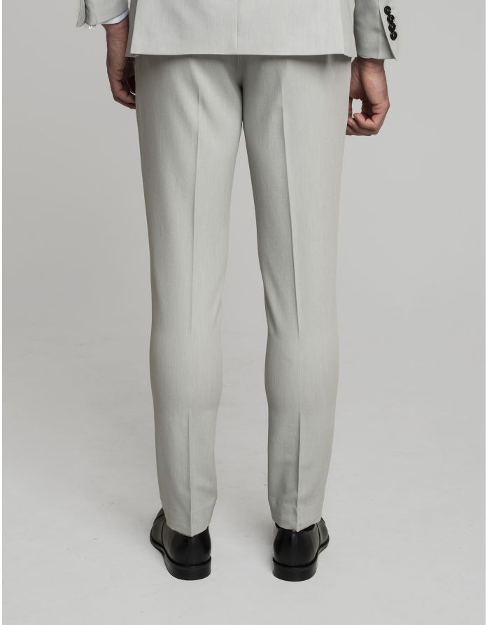 spodnie do zestawu pimonte szary slim fit