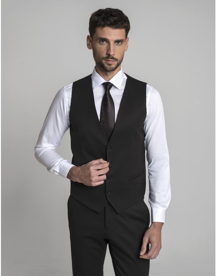 Kamizelka gualdo 01 brąz slim fit