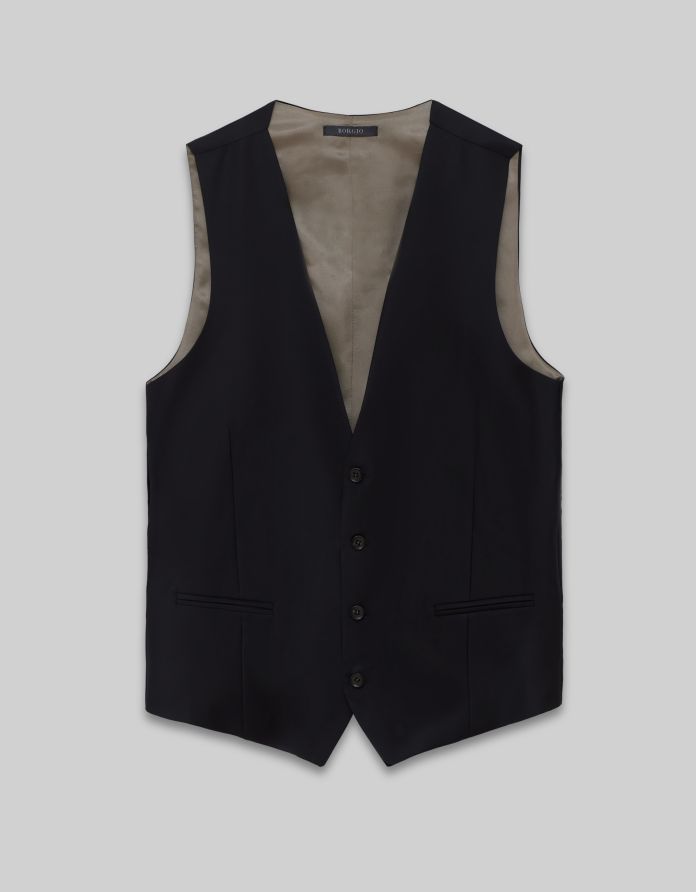 kamizelka do zestawu rosolini 02 granatowy slim fit