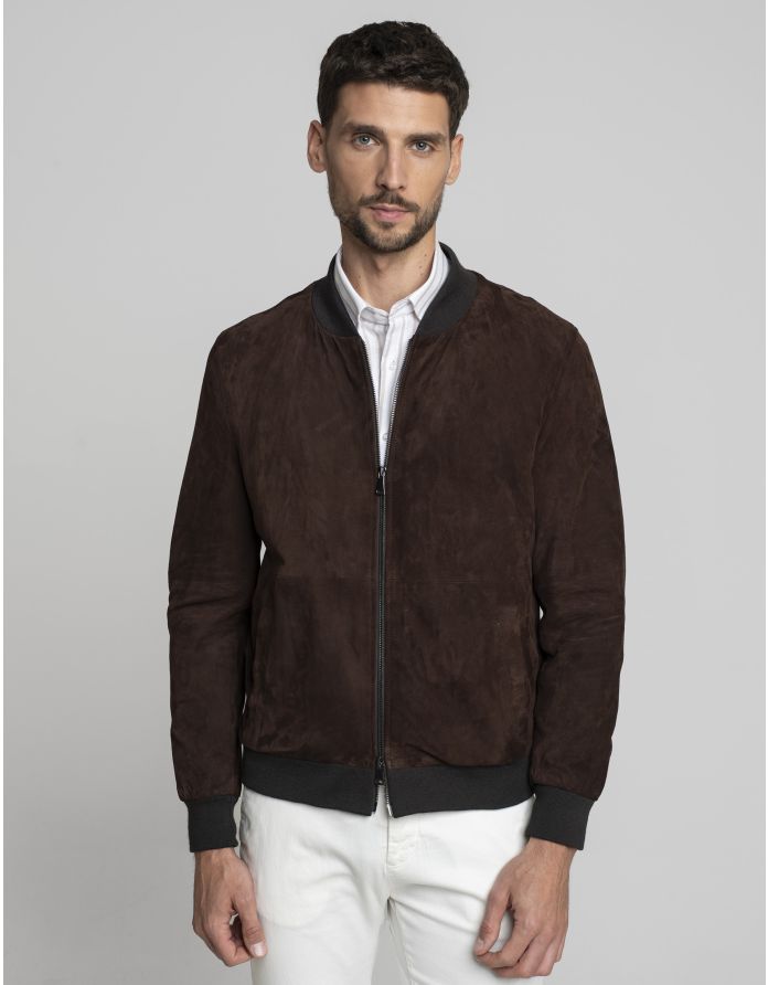 kurtka skórzana incudine brązowa