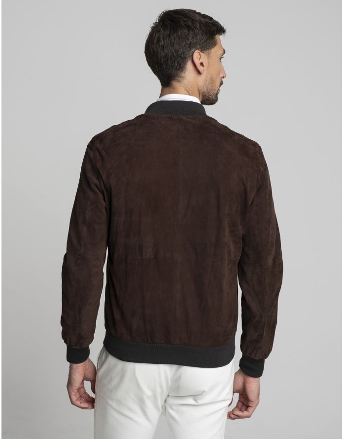 kurtka skórzana incudine brązowa