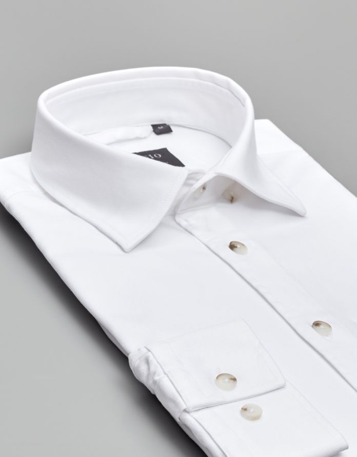 koszula terranova 00552 długi rękaw biały slim fit