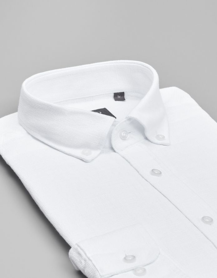 koszula limido 00557 długi rękaw biały slim fit