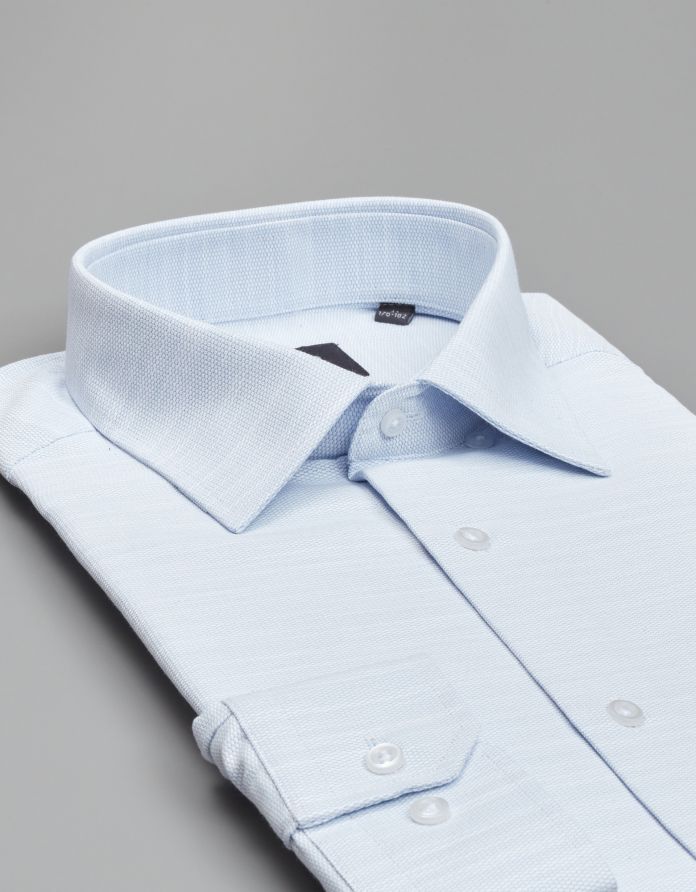 koszula fabrizia 00546 długi rękaw błękitny classic fit