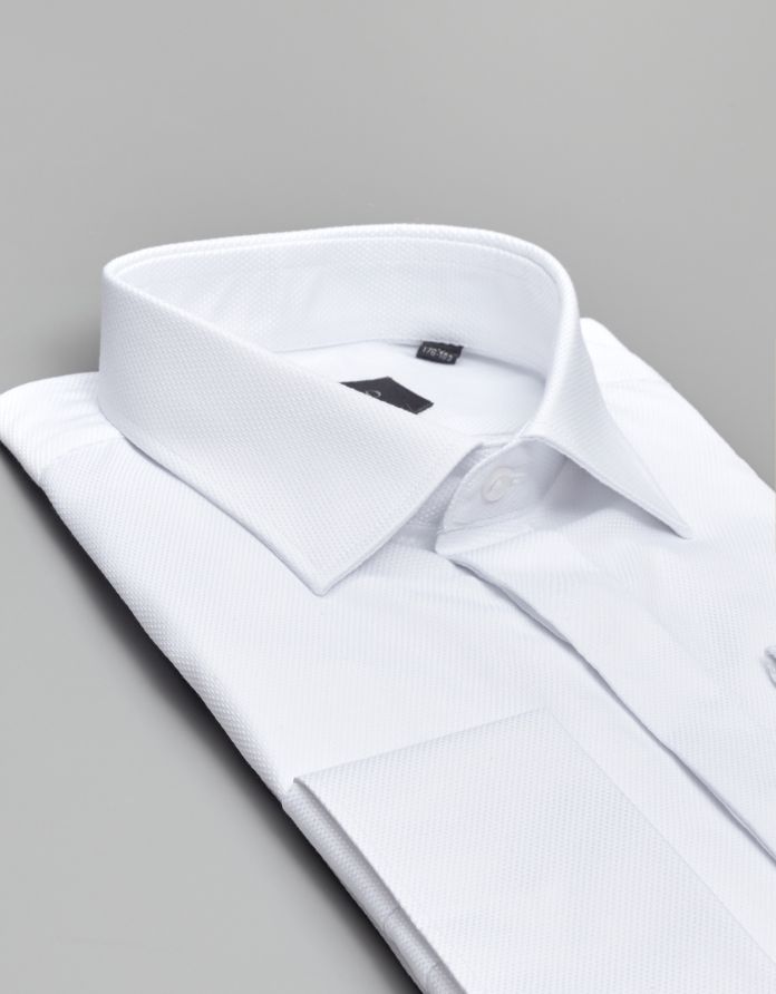 koszula fabrizia 00572 na spinki biały slim fit