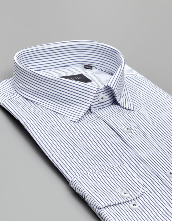 koszula passa 00574 długi rękaw biały slim fit