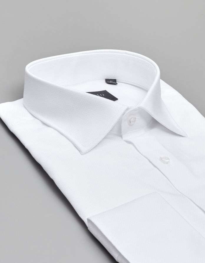 koszula fabrizia 00578 na spinki biały slim fit