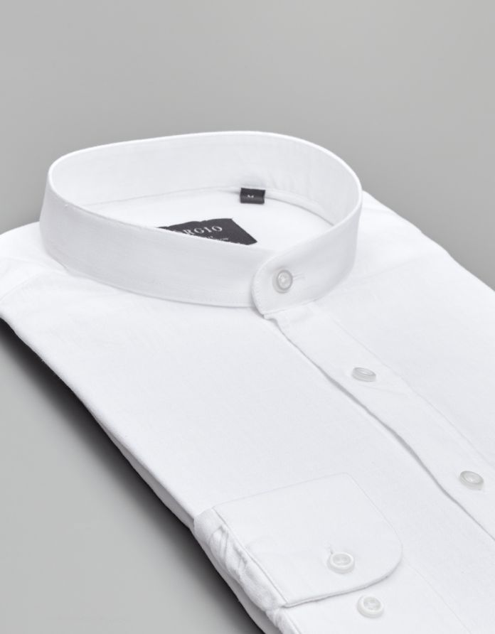 koszula lentella 00586 długi rękaw biały slim fit