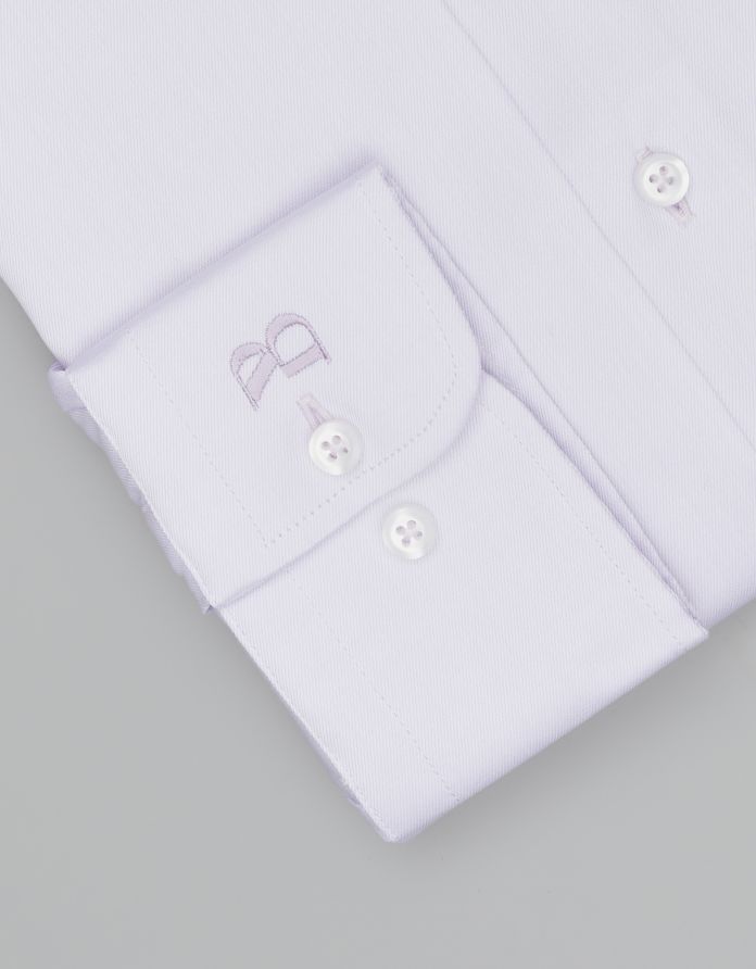 koszula manziana 00600 długi rękaw fiolet slim fit