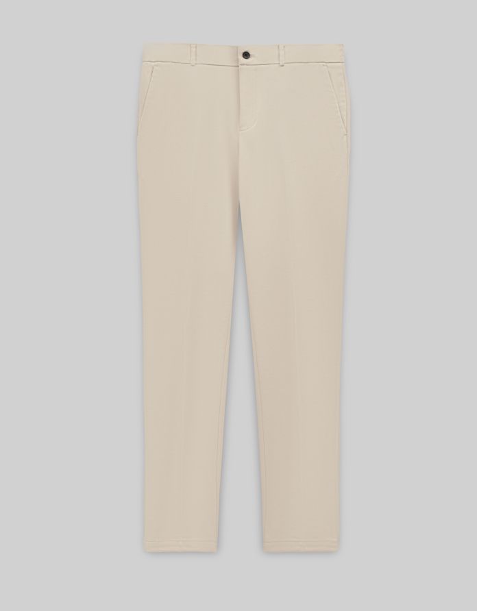 Spodnie do zestawu cintano beżowy slim fit