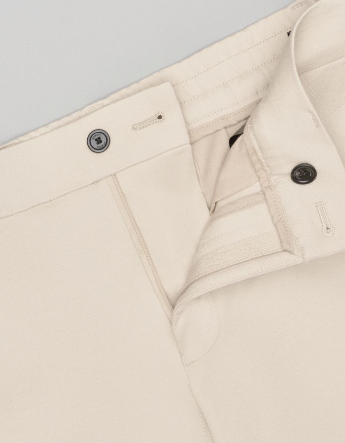 Spodnie do zestawu cintano beżowy slim fit