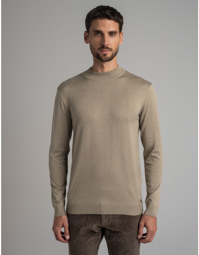 Sweter gładki grotte mt beżowy (bz3)
