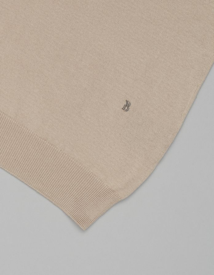 Sweter męski goriano golf beżowy