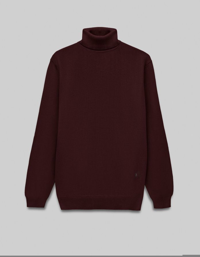 Sweter męski goriano golf bordowy