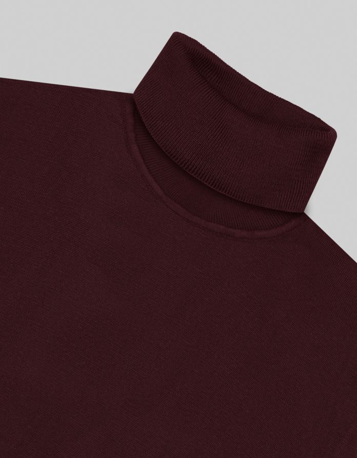 Sweter męski goriano golf bordowy