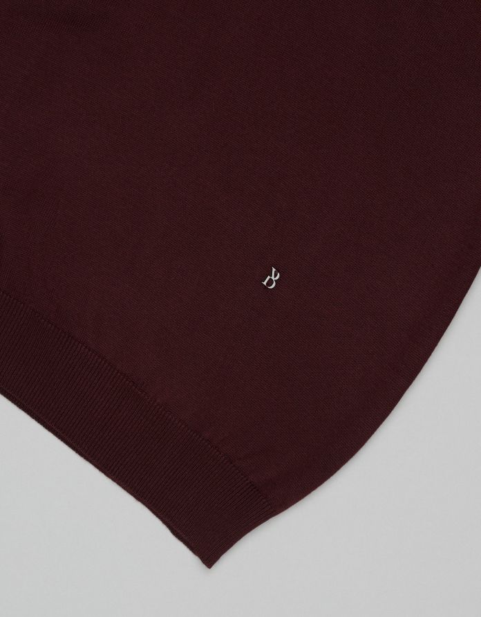 Sweter męski goriano golf bordowy