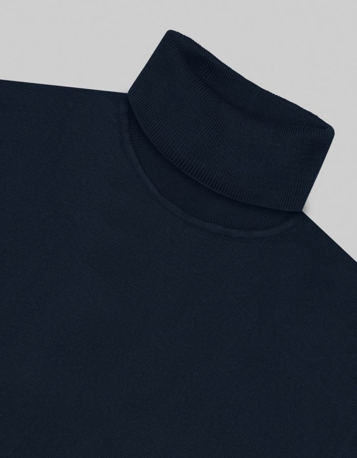 Sweter męski goriano golf granatowy