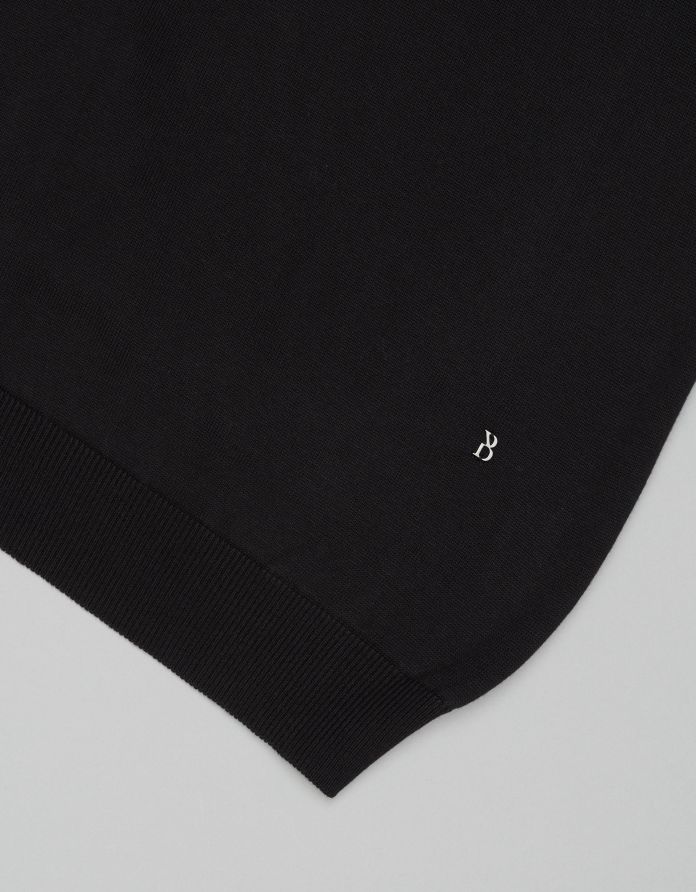 Sweter męski grottole półgolf czarny