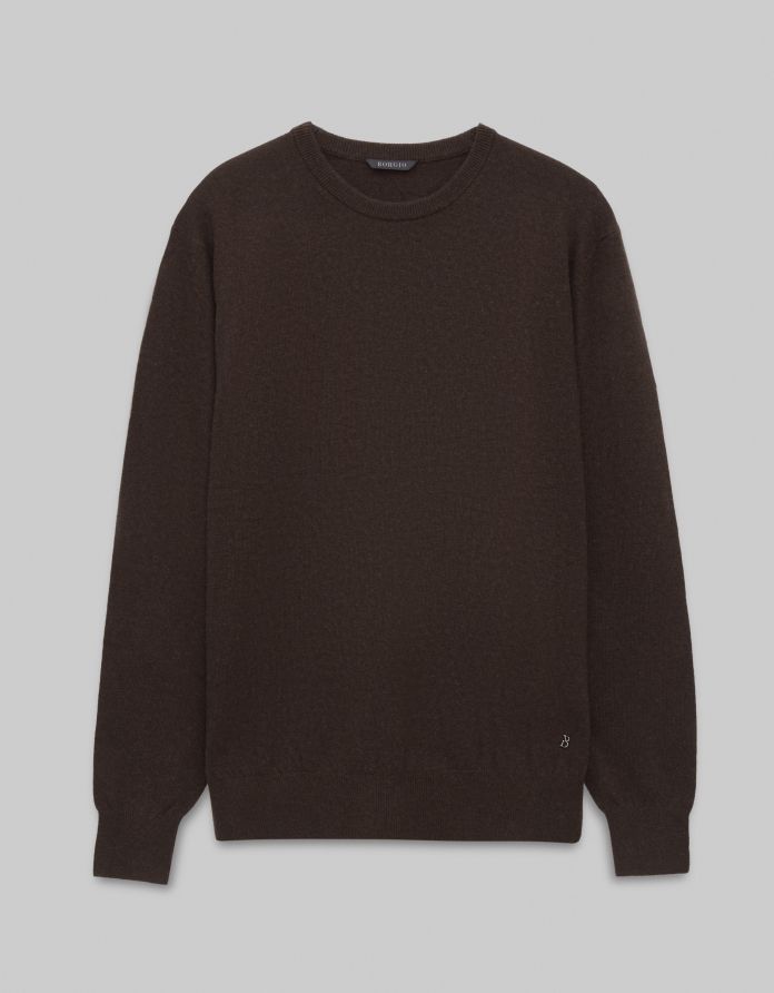 sweter caravaggio on brązowy