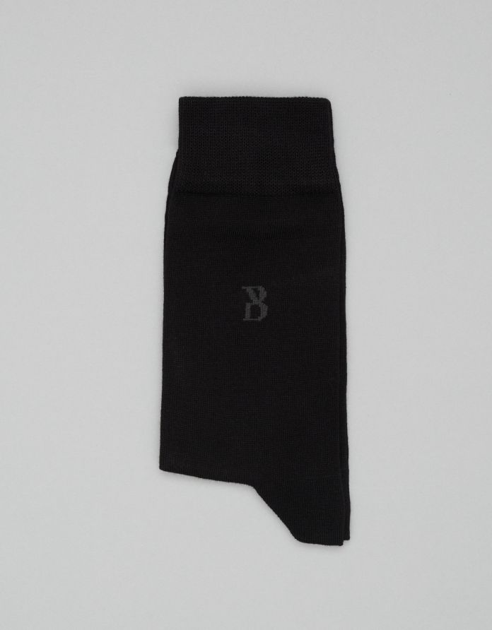 skarpety długie combed cotton czarne