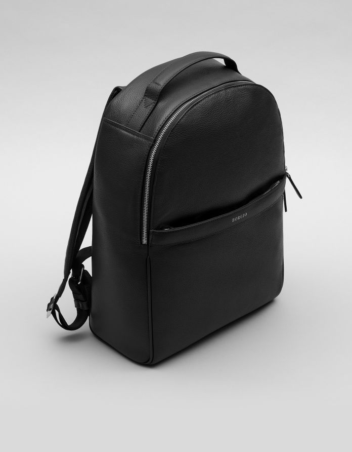 Skórzany plecak baceno czarny